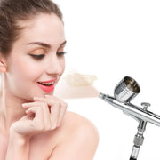 Dual Action Airbrush with Portable Mini Air Compressor Kit Air Brush