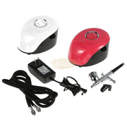 Dual Action Airbrush with Portable Mini Air Compressor Kit Air Brush