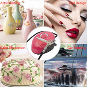 Dual Action Airbrush with Portable Mini Air Compressor Kit Air Brush