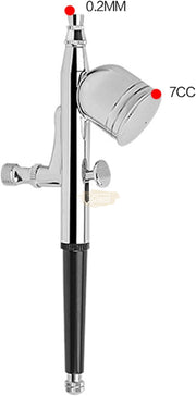 Dual Action Airbrush with Portable Mini Air Compressor Kit Air Brush