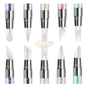 Dual Sided Silicone Nail Art Sculpture Pen with Rhinestone Handle Silicone Pen