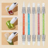 Dual Sided Silicone Nail Art Sculpture Pen with Rhinestone Handle Silicone Pen