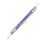 Dual Sided Silicone Nail Art Sculpture Pen with Rhinestone Handle Silicone Pen