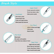 Dual Sided Silicone Nail Art Sculpture Pen with Rhinestone Handle Silicone Pen