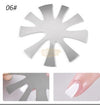 Easy French Stainless Steel Template - Available in 6 styles K French Manicure Template