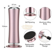 Electric Foot File Callus Remover 600 RPM with 60 Sanding Paper Disc Foot care