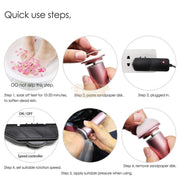 Electric Foot File Callus Remover 600 RPM with 60 Sanding Paper Disc Foot care