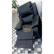 Electric Leather Recliner Chair w Massage Function | Black Hair Salon Furniture