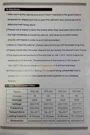 Electric Towel Warmer 16L RTD-16A | White Towel Warmer