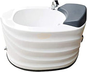 Elongated Pedicure Tub with Massage Lights & Pull-Out Sprayer Salon Furnishing