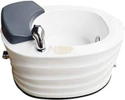 Elongated Pedicure Tub with Massage Lights & Pull-Out Sprayer Salon Furnishing