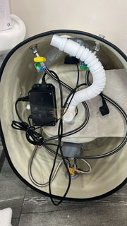 Elongated Pedicure Tub with Massage Lights & Pull-Out Sprayer Salon Furnishing