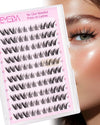 EMEDA Natural Looking Lash Clusters Pre Glued Eyelashes Clusters 9-14mm fox eye (Black) Self-Adhesive Lash Clusters