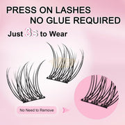 EMEDA 120pcs Eyelash Clusters Pre Glued Lash Cluster (fishtail +bottom lashes) Bottom Lash Clusters