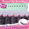EMEDA 140pcs 30D Lash Clusters D-Curl Mixed 11-14 mm | DIY Lashes DIY Lash Clusters