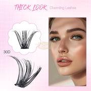 EMEDA 200pcs 30D Self-Adhesive Lash Clusters | No Glue DIY Lashes Self-Adhesive Lash Clusters