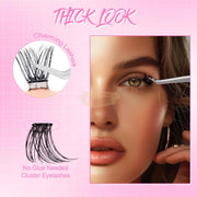 EMEDA 200pcs 40D Self-Adhesive Lash Clusters| No Glue DIY Lashes Self-Adhesive Lash Clusters