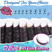 Emeda 280pcs 40D + 60D Lash Clusters D-Curl Mixed 9-16mm DIY Lashes DIY Lash Clusters