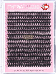 Emeda 280pcs 40D Lash Clusters D-Curl Mixed 9-16mm | DIY Lashes DIY Lash Clusters