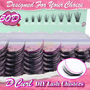 Emeda 280pcs 40D Lash Clusters D-Curl Mixed 9-16mm | DIY Lashes DIY Lash Clusters