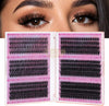 EMEDA Wispy Individual Lashes Extension Kit DIY Cluster Lashes (Mix 10-16mm) Self-Adhesive Lash Clusters