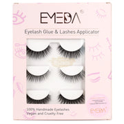EMEDA 3D Lash Kit 1 | 3 Pairs | Mixed Style (Glue & Lash Applicator included) Lash Kit