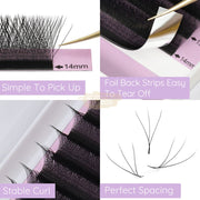 EMEDA 3D W-Shaped Clover Lashes W Lashes