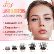 EMEDA 56pcs WL011 Lash Clusters C-Curl | DIY Lashes DIY Lash Clusters