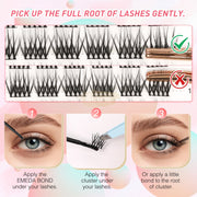 EMEDA 56pcs WL011 Lash Clusters C-Curl | DIY Lashes DIY Lash Clusters