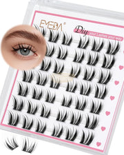 EMEDA Natural Manga Eyelash Extensions C curl ZK55 Self-Adhesive Lash Clusters