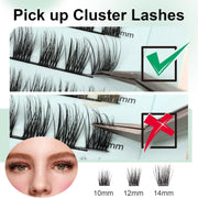 EMEDA 72pcs DL-Series Lash Clusters D-Curl | DIY Lashes DIY Lash Clusters