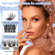 EMEDA 72pcs DL-Series Lash Clusters D-Curl | DIY Lashes DIY Lash Clusters