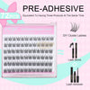 EMEDA Adhesive Eyelashes Clusters with a D-Curve of 8-14mm DIY Kit (Fishtail) Self-Adhesive Lash Clusters