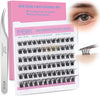 EMEDA Self Adhesive Eyelashes Pre-glued cluster lashes D curl 8-14mm DIY lash extension kit (Z14) Self-Adhesive Lash