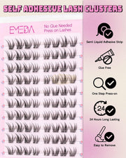 Emeda 80pcs Forest Elf Self-Adhesive Lash Clusters | No Glue DIY Lashes Self-Adhesive Lash Clusters
