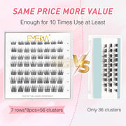 EMEDA Wispy Eyelash Cluster Mix 8-16mm DL11 C Curl Self-Adhesive Lash Clusters