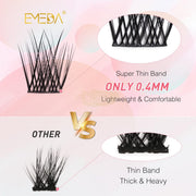 EMEDA Wispy Eyelash Cluster Mix 8-16mm DL11 C Curl Self-Adhesive Lash Clusters