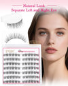 EMEDA Natural Manga Eyelash Extensions C curl ZK58 Self-Adhesive Lash Clusters
