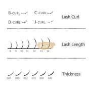 EMEDA Classic C Mixed Lash Extension Classic Lashes