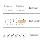 EMEDA Classic C Single Length Lash Extension Classic Lashes