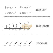 EMEDA Classic D Mixed Lash Extension Classic Lashes