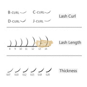EMEDA Classic Matte Mixed Lash Extension Classic Lashes