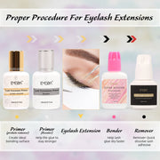 EMEDA Lash Extension Primer Set | Protein Remover & Booster (2*15 ml) Lash Prep