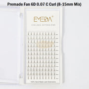 EMEDA Premade 6D 120 Fans | Pointy Base premade fans