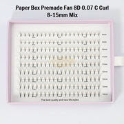 EMEDA Premade 8D 180 Fans | Pointy Base premade fans