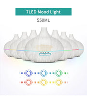 Essential Oil Diffuser with remote control 550 ml | Multi-Color LED Light Diffusers
