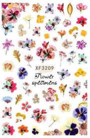 Eternal Flower Nail Stickers - Available in 14 designs XF3209 Nail Stickers