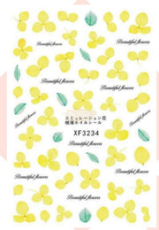 Eternal Flower Nail Stickers - Available in 14 designs XF3234 Nail Stickers