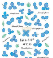 Eternal Flower Nail Stickers - Available in 14 designs XF3235 Nail Stickers
