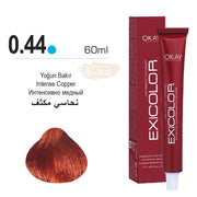 Exicolor 0.44 Intense Copper - Permanent Hair Color Cream Tube 100ml Permanent Hair Color